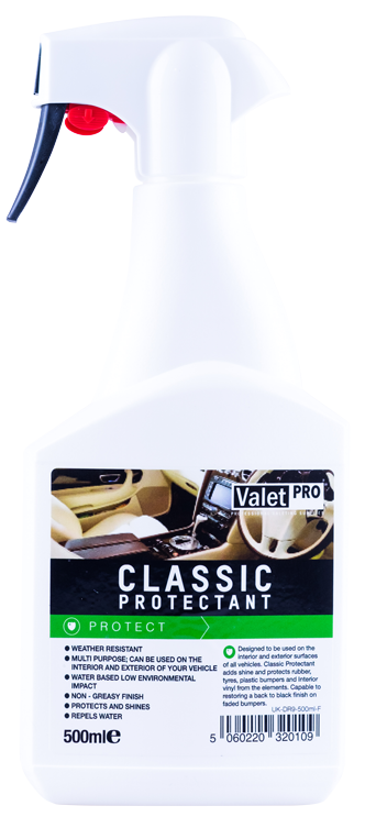 ValetPRO Classic Protectant - Ochrana na plasty a gumu  500ml