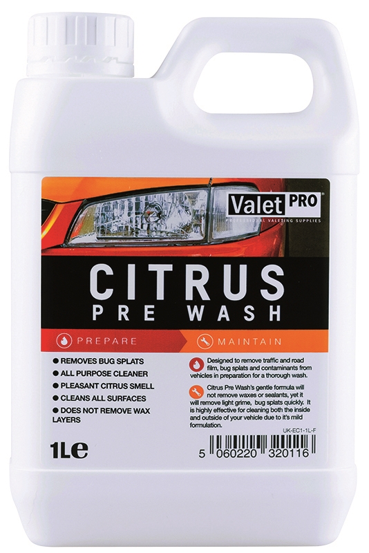 ValetPRO Citrus Pre Wash - Univerzálny čistič pre interiér aj exteriér 1L